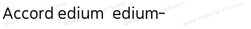 AccordMedium Medium字体转换
